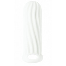 Белый фаллоудлинитель Homme Wide - 13 см. Белый фаллоудлинитель Homme Wide - 13 см.