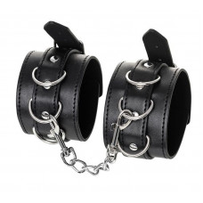 Черные оковы Anonymo из искусственной кожи Черные оковы Anonymo из искусственной кожи
