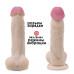 Телесный перезаряжаемый вибратор-реалистик из неоскин - 21,5 см. Телесный перезаряжаемый вибратор-реалистик из неоскин - 21,5 см.