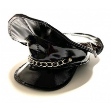 Строгая и сексуальная фуражка из эко-кожи Строгая и сексуальная фуражка из эко-кожи