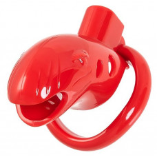 Красный мужской пояс верности из пластика Красный мужской пояс верности из пластика