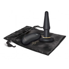 Черный анальный плаг с выносным пультом Черный анальный плаг с выносным пультом