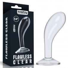 Прозрачный стимулятор простаты Flawless Clear Prostate Plug - 15 см. Прозрачный стимулятор простаты Flawless Clear Prostate Plug - 15 см.