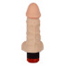Телесный реалистичный вибратор с мошонкой - 16,5 см. Телесный реалистичный вибратор с мошонкой - 16,5 см.