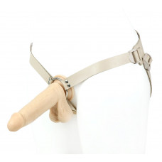 Поясной фаллоимитатор с мошонкой телесного цвета - 18 см. Поясной фаллоимитатор с мошонкой телесного цвета - 18 см.