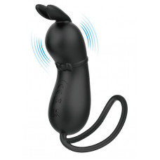 Черное виброяйцо Rosalie в виде зайчика Черное виброяйцо Rosalie в виде зайчика