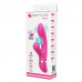 Розовый вибратор Willow с вакуумной стимуляцией клитора - 20,4 см.