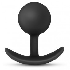 Черная анальная пробка Silicone Vibra Plug - 8,9 см. Черная анальная пробка Silicone Vibra Plug - 8,9 см.