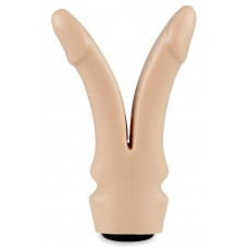 Телесная сплит-насадка харнесс - 16,5 см. Телесная сплит-насадка харнесс - 16,5 см.