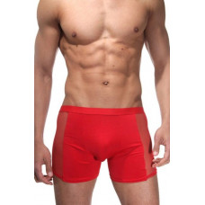 Мужские трусы-боксеры с сетчатыми вставками по бокам Мужские трусы-боксеры с сетчатыми вставками по бокам