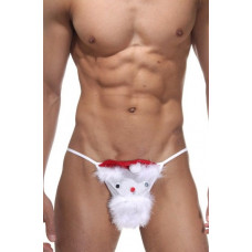 Мужские трусы-стринги с Санта Клаусом Мужские трусы-стринги с Санта Клаусом