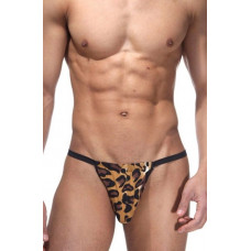 Мужские трусы-стринги леопардовой расцветки Мужские трусы-стринги леопардовой расцветки