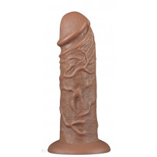 Коричневый фаллоимитатор Cubby dildo - 26,6 см. Коричневый фаллоимитатор Cubby dildo - 26,6 см.
