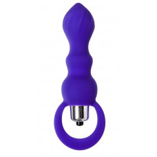 Фиолетовая анальная вибровтулка Curvy - 14 см. Фиолетовая анальная вибровтулка Curvy - 14 см.