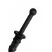 Черный двусторонний фаллоимитатор из силикона - 24,5 см. Черный двусторонний фаллоимитатор из силикона - 24,5 см.