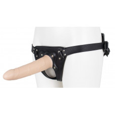 Пустотелый страпон Harness CLASSIC с бандажом - 19,5 см. Пустотелый страпон Harness CLASSIC с бандажом - 19,5 см.