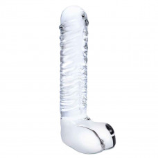 Прозрачный фаллоимитатор 8 Realistic Ribbed Glass Dildo - 20,3 см. Прозрачный фаллоимитатор 8 Realistic Ribbed Glass Dildo - 20,3 см.