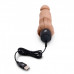 Кофейный вибратор-реалистик с клиторальными лепестками 7 Realistic Vibrator - 21,5 см. Кофейный вибратор-реалистик с клиторальными лепестками 7 Realistic Vibrator - 21,5 см.