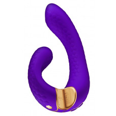 Фиолетовый гибкий вибростимулятор MIYO с двумя моторами - 18,5 см. Фиолетовый гибкий вибростимулятор MIYO с двумя моторами - 18,5 см.