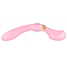 Розовый двусторонний вибростимулятор ZOA - 26,5 см. Розовый двусторонний вибростимулятор ZOA - 26,5 см.