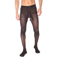 Плотные полупрозрачные мужские колготы с интимным доступом Плотные полупрозрачные мужские колготы с интимным доступом