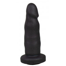 Черная реалистичная насадка-фаллоимитатор с головкой - 13 см. Черная реалистичная насадка-фаллоимитатор с головкой - 13 см.