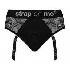 Черные трусики для насадок Diva Lingerie Harness - size S Черные трусики для насадок Diva Lingerie Harness - size S