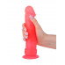 Розовый стимулятор-фаллос на присоске - 20,5 см. Розовый стимулятор-фаллос на присоске - 20,5 см.