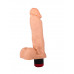 Гелевый виброфаллос с мошонкой - 19 см. Гелевый виброфаллос с мошонкой - 19 см.