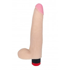 Реалистичный вибромассажёр из приятного на ощупь материала - 25,4 см. Реалистичный вибромассажёр из приятного на ощупь материала - 25,4 см.