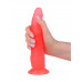 Розовый фаллоимитатор без мошонки с присоской - 17 см. Розовый фаллоимитатор без мошонки с присоской - 17 см.