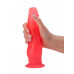 Розовый фаллоимитатор с шипами для клиторальной стимуляции - 17,8 см. Розовый фаллоимитатор с шипами для клиторальной стимуляции - 17,8 см.