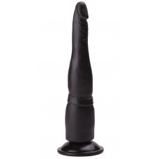Чёрный анальный фаллоимитатор на подошве-присоске - 18,5 см. Чёрный анальный фаллоимитатор на подошве-присоске - 18,5 см.