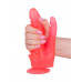 Розовый двойной фаллоимитатор с шипами и присоской - 17 см. Розовый двойной фаллоимитатор с шипами и присоской - 17 см.