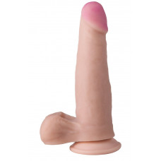 Фаллоимитатор из неоскин на присоске - 18,5 см. Фаллоимитатор из неоскин на присоске - 18,5 см.