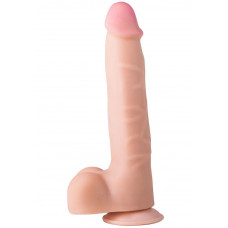 Рельефный фаллоимитатор из неоскин - 22,5 см. Рельефный фаллоимитатор из неоскин - 22,5 см.