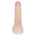Реалистичный фаллоимитатор с розовой головкой - 21 см. Реалистичный фаллоимитатор с розовой головкой - 21 см.