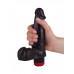 Чёрный виброфаллос со встроенным пультом - 16,5 см. Чёрный виброфаллос со встроенным пультом - 16,5 см.