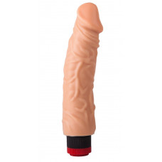 Гелевый вибромассажёр с крупной головкой - 19,5 см. Гелевый вибромассажёр с крупной головкой - 19,5 см.