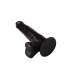 Фаллоимитатор с мошонкой на присоске чёрного цвета - 16,5 см. Фаллоимитатор с мошонкой на присоске чёрного цвета - 16,5 см.
