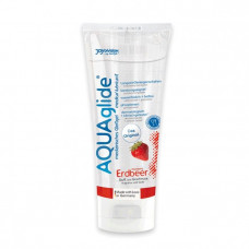 Гель-лубрикант на водной основе AQUAglide с ароматом клубники - 100 мл. Гель-лубрикант на водной основе AQUAglide с ароматом клубники - 100 мл.