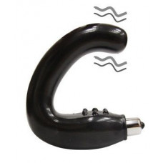 Чёрный массажёр простаты серии Sex Expert Чёрный массажёр простаты серии Sex Expert