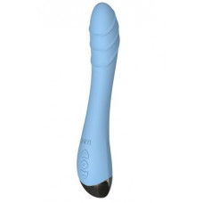 Голубой изогнутый вибратор Altas - 21 см. Голубой изогнутый вибратор Altas - 21 см.