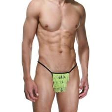 Мужские трусы-стринги с контрастной бахромой Мужские трусы-стринги с контрастной бахромой