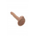 Коричневый фаллоимитатор-реалистик Delion - 20,5 см.
