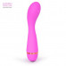 Розовый вибратор с ребрышкам на головке для G-стимуляции - 14 см. Розовый вибратор с ребрышкам на головке для G-стимуляции - 14 см.