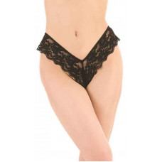Пикантные кружевные трусики-тонги со шнуровкой сзади Пикантные кружевные трусики-тонги со шнуровкой сзади