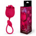 Малиновый вибростимулятор-бутон с вращающимися тычинками Малиновый вибростимулятор-бутон с вращающимися тычинками
