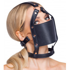 Черный намордник с кляпом-шаром Head Harness With A Gag Черный намордник с кляпом-шаром Head Harness With A Gag