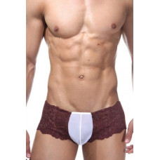 Кружевные трусы-хипсы с белой вставкой Кружевные трусы-хипсы с белой вставкой